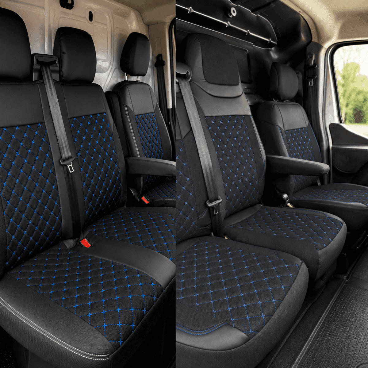 Auto Interieur Meester - bestelbus stoelhoezen - Blauw