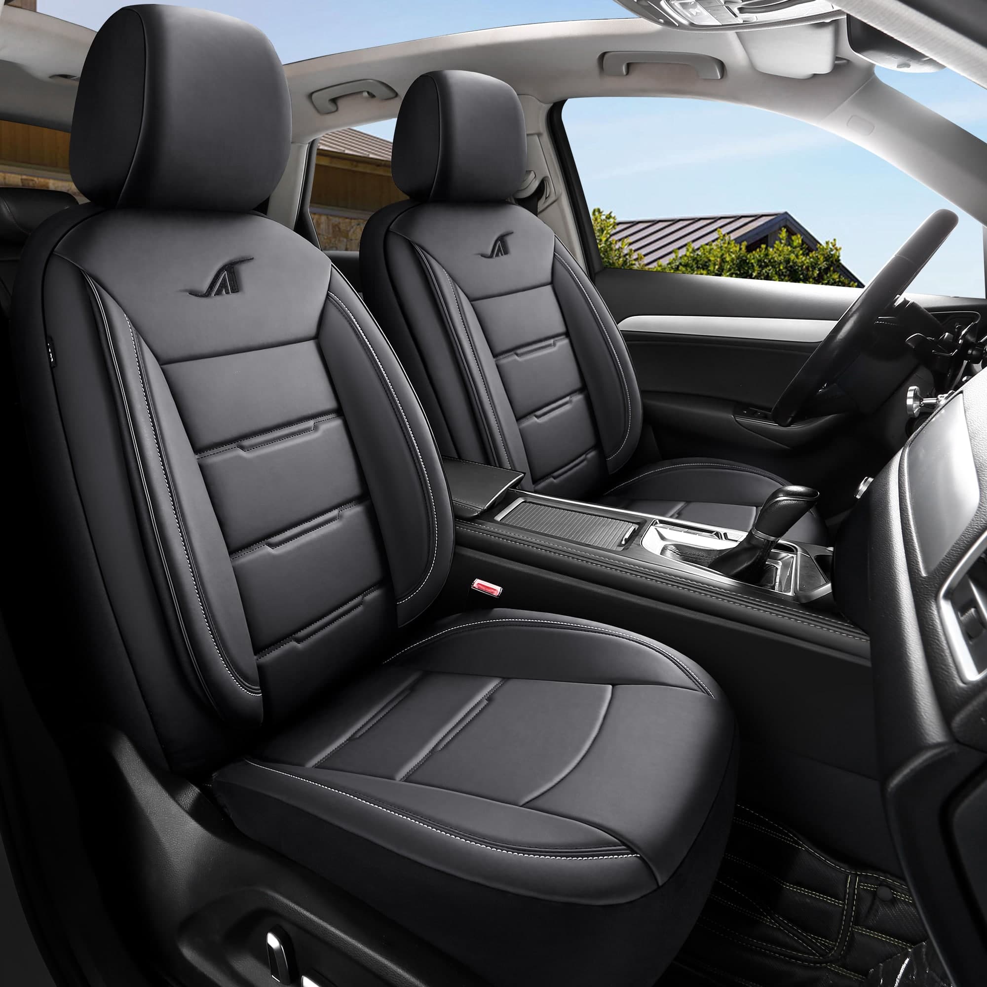 Autostoelhoezen voor Alfa Romeo Giulietta 940 | Complete set of voorstoelen set | AIE Serie 9