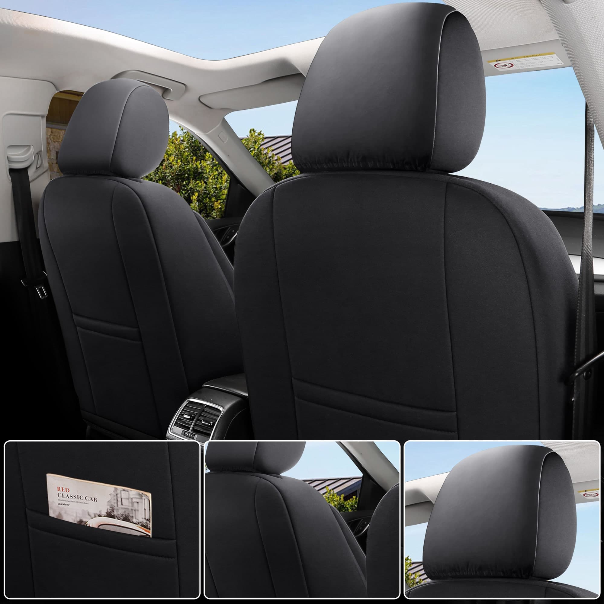 Autostoelhoezen voor Kia EV6 | Complete set of voorstoelen set | AIE Serie 3