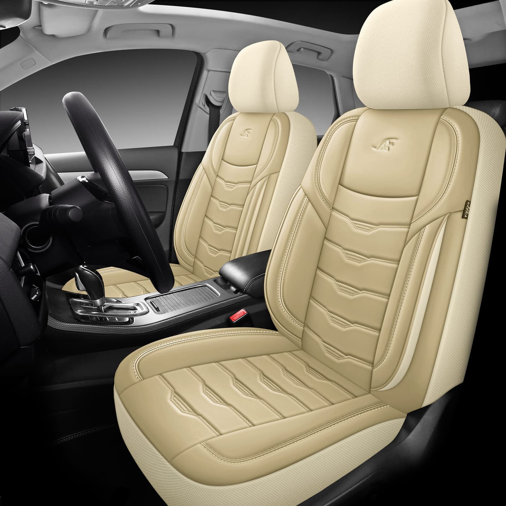 Beige/kunstleer