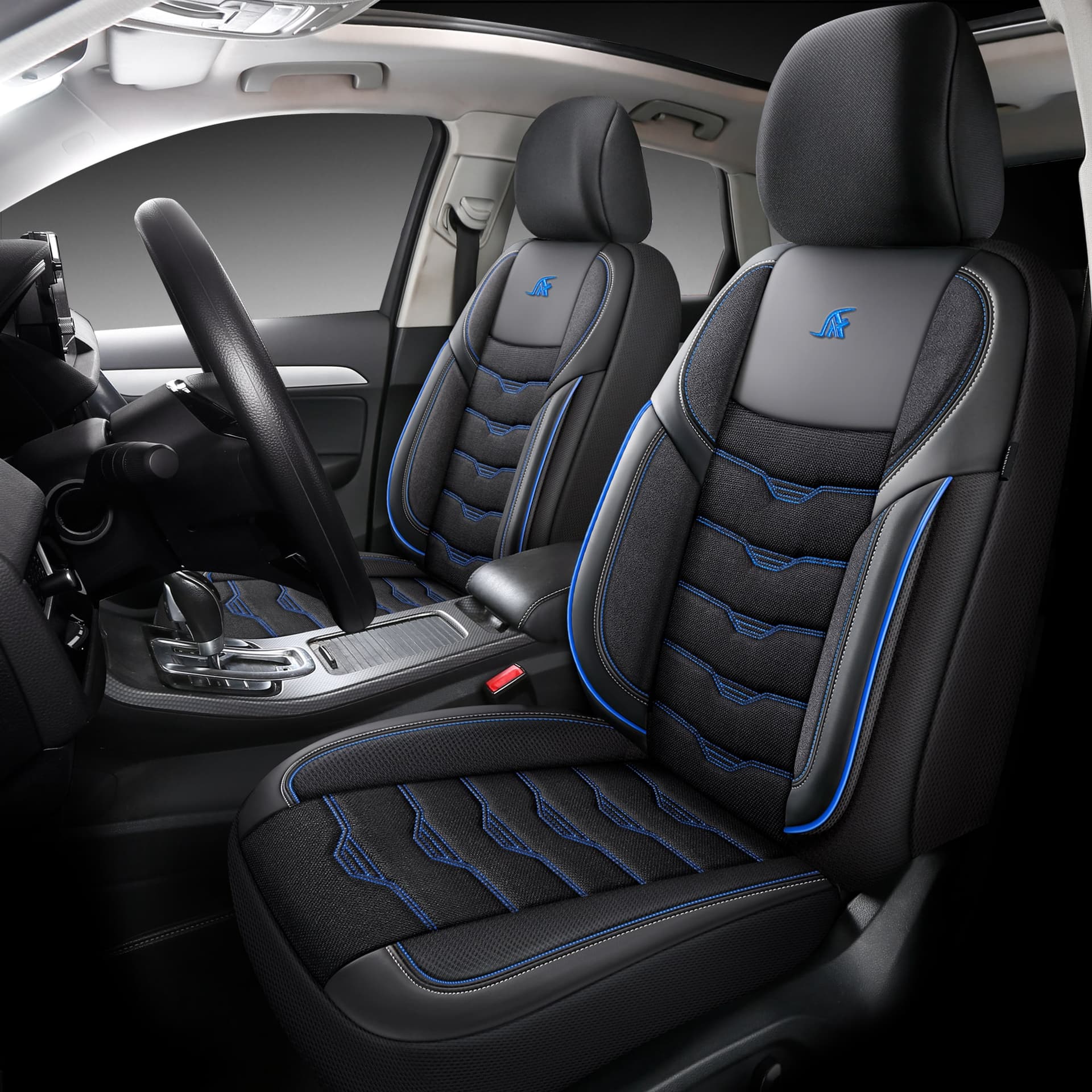 Autostoelhoezen voor Ford S-Max 1 | Complete set of voorstoelen set | AID Serie 12