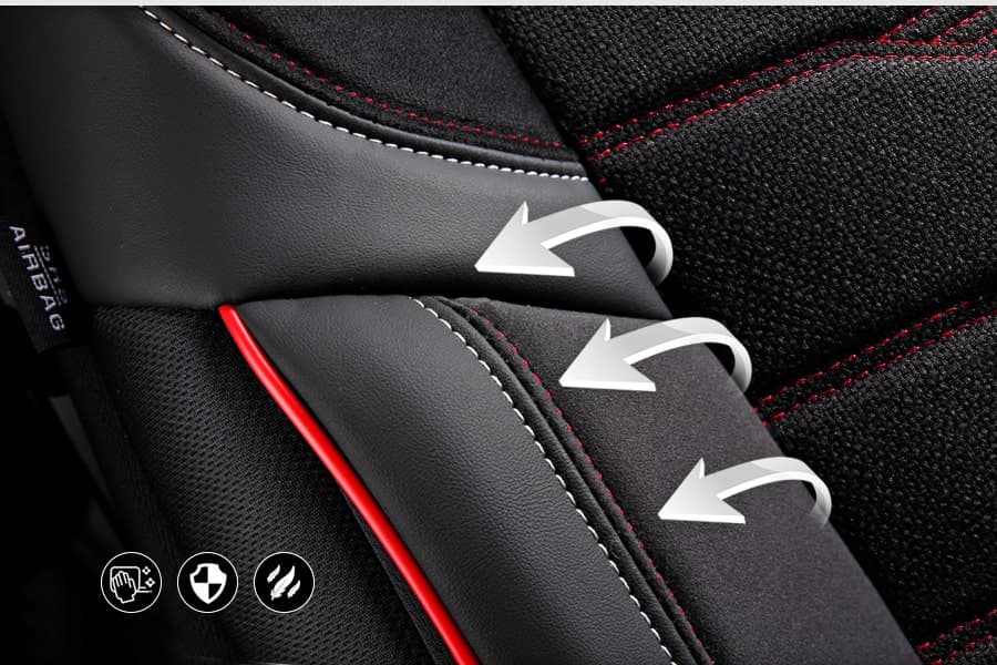 Autostoelhoezen voor Ssangyong Actyon | Complete set of voorstoelen set | AID Serie 6