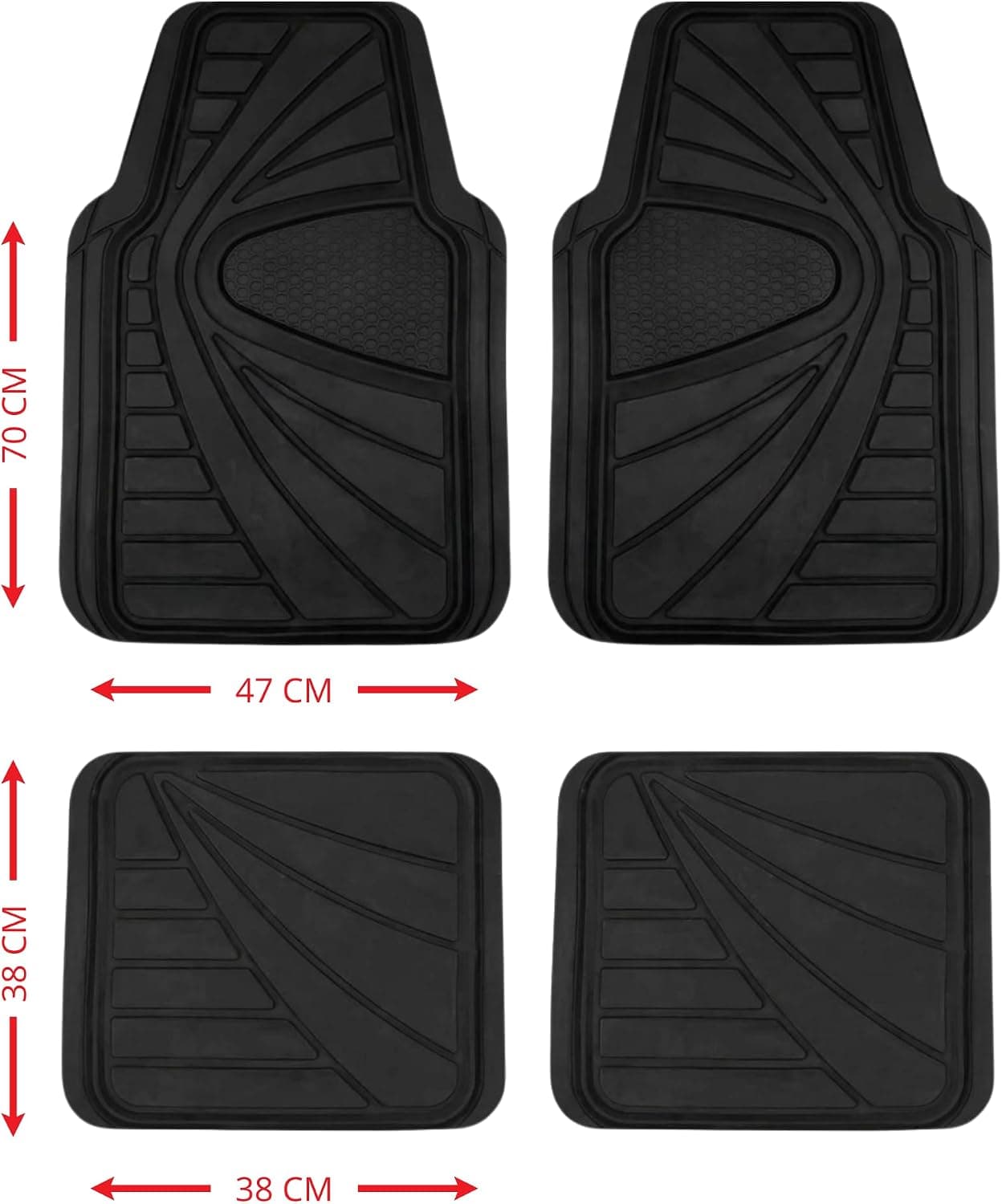 Rubber automatten – set van 4 | R Serie 3