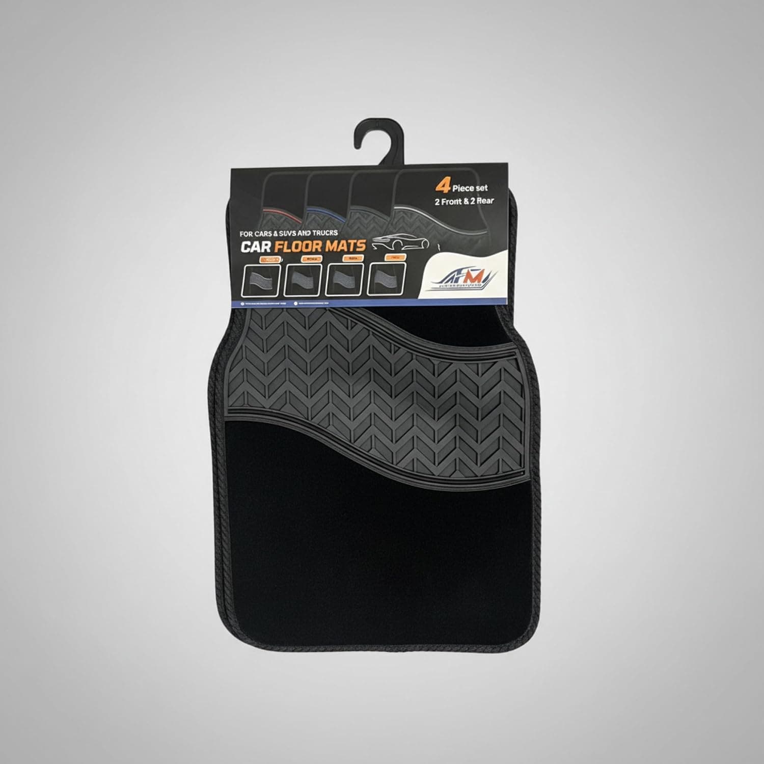 Stoffen automatten met rubber inzet – set van 4 | T Serie 7