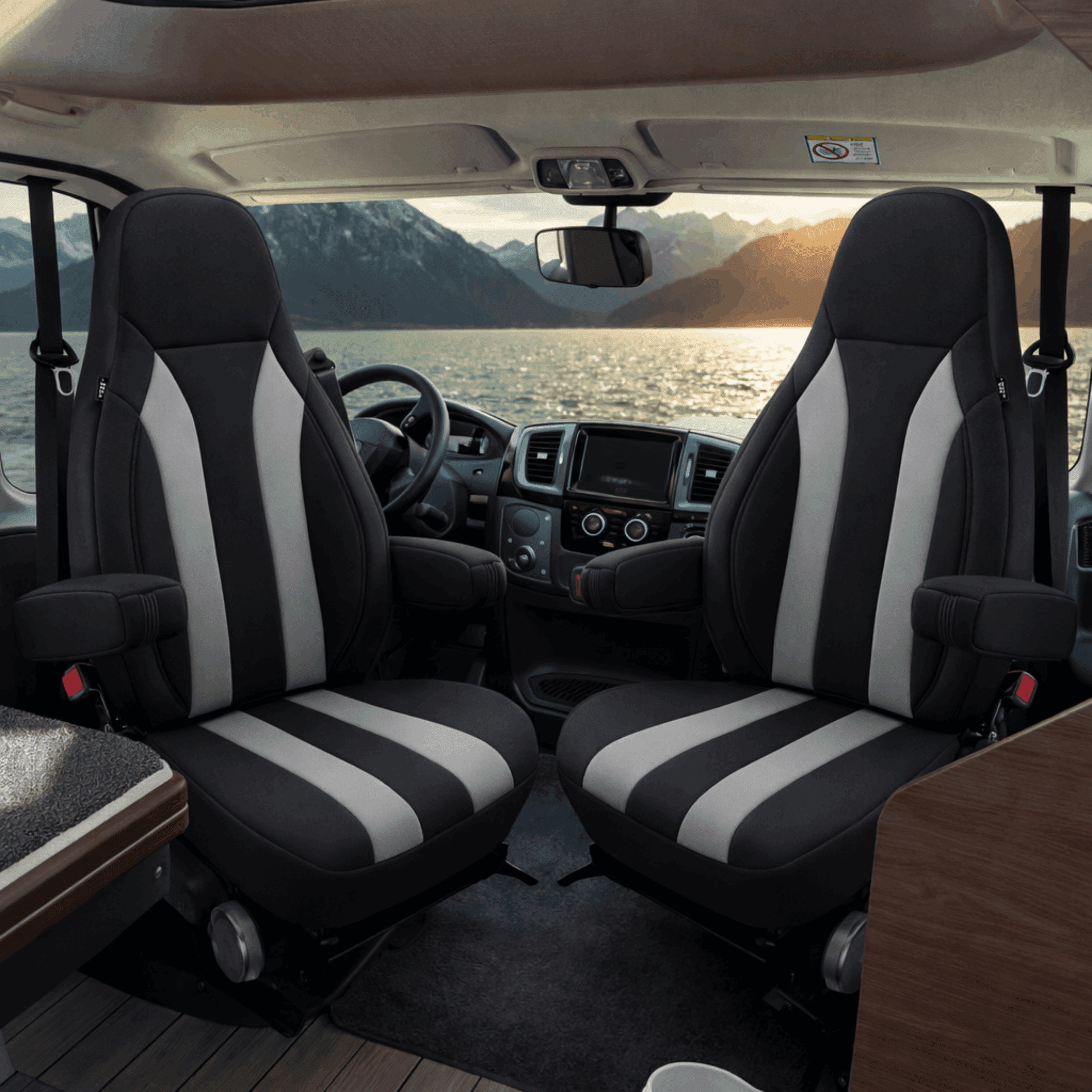 Camper stoelhoezen voor Font Vendome Horizon | Met armleuning hoezen | Set van 2 | CIM2 Serie