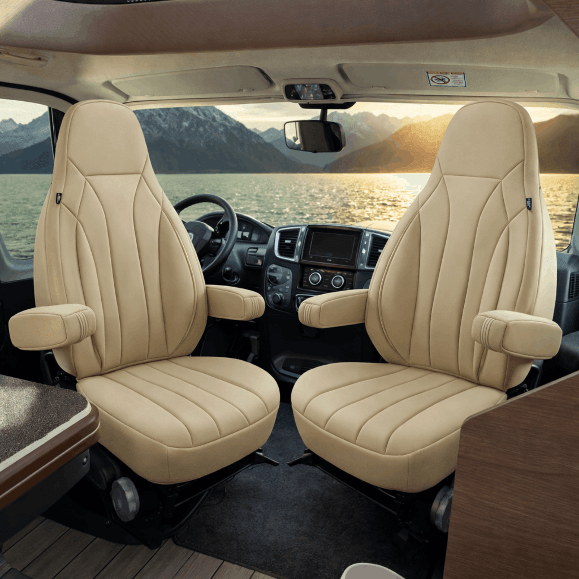 Camper stoelhoezen voor Font Vendome Horizon | Met armleuning hoezen | Set van 2 | CIM2 Serie