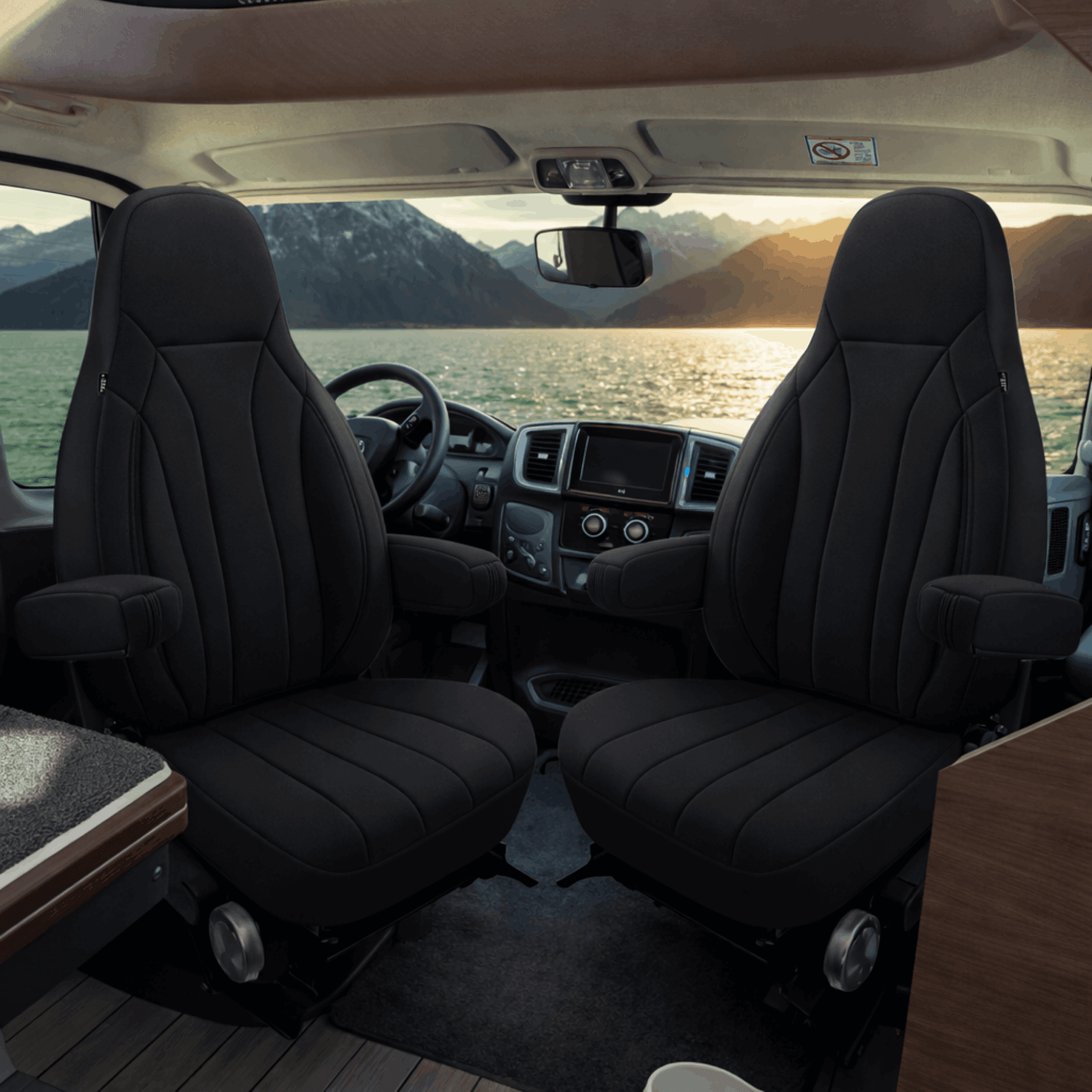 Camper stoelhoezen voor Font Vendome Horizon | Met armleuning hoezen | Set van 2 | CIM2 Serie