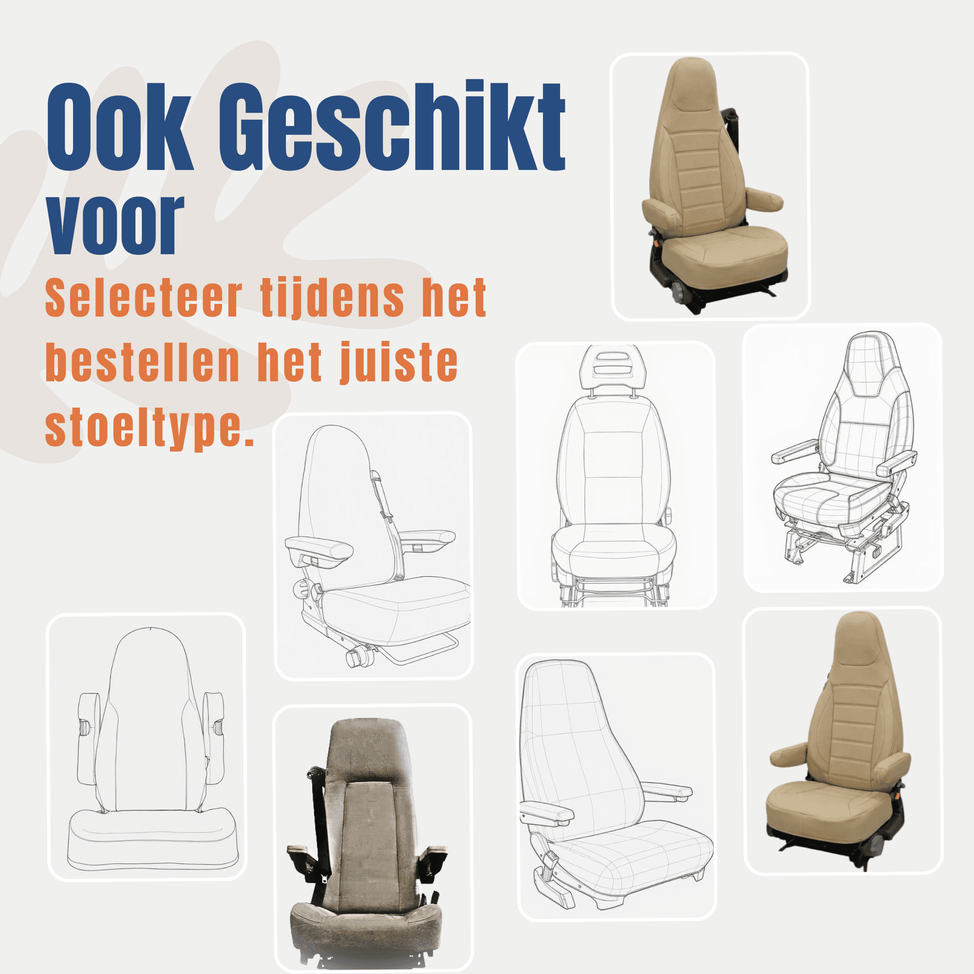 Stoelhoezen voor Fiat Ducato | Met armleuning hoezen | CBS 3