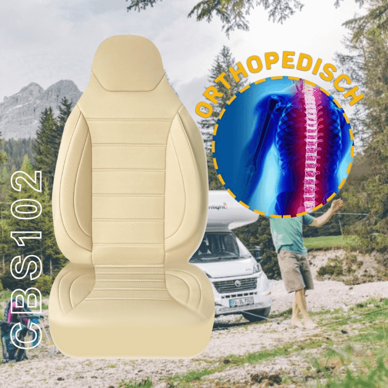 Camper stoelhoezen voor Fiat Ducato X250 | Met armleuning hoezen | Set van 2 | CBS Serie 8
