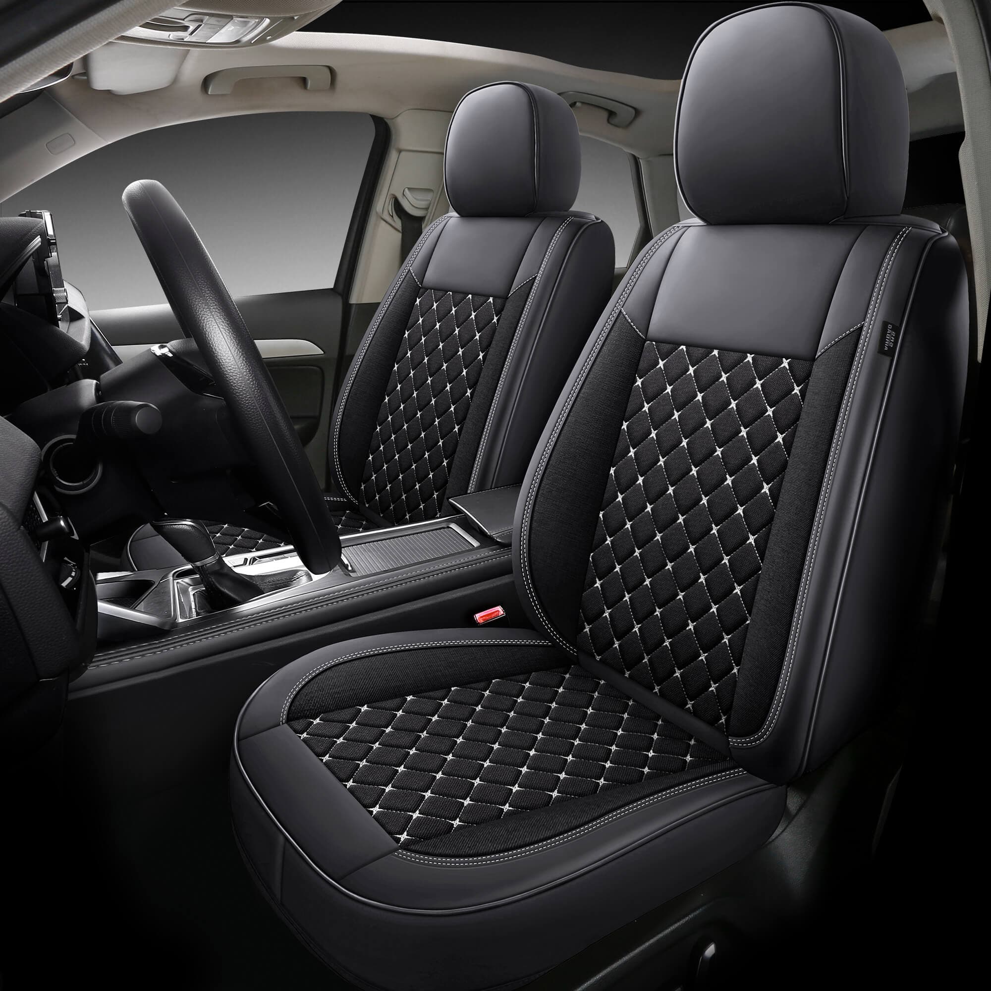 Autostoelhoezen voor Peugeot 508 1 | Set van 2 | Hoogwaardig Kunstleer (Skai) | CLS900 Serie 12