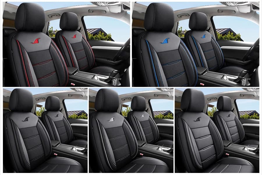 Autostoelhoezen voor Audi A5 8T | Complete set of voorstoelen set | AIE Serie