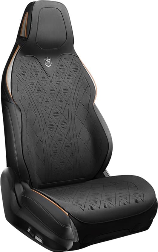 Autostoelbeschermer | Zit- en rugkussen | Set van 2 | M13 Serie - Zwart