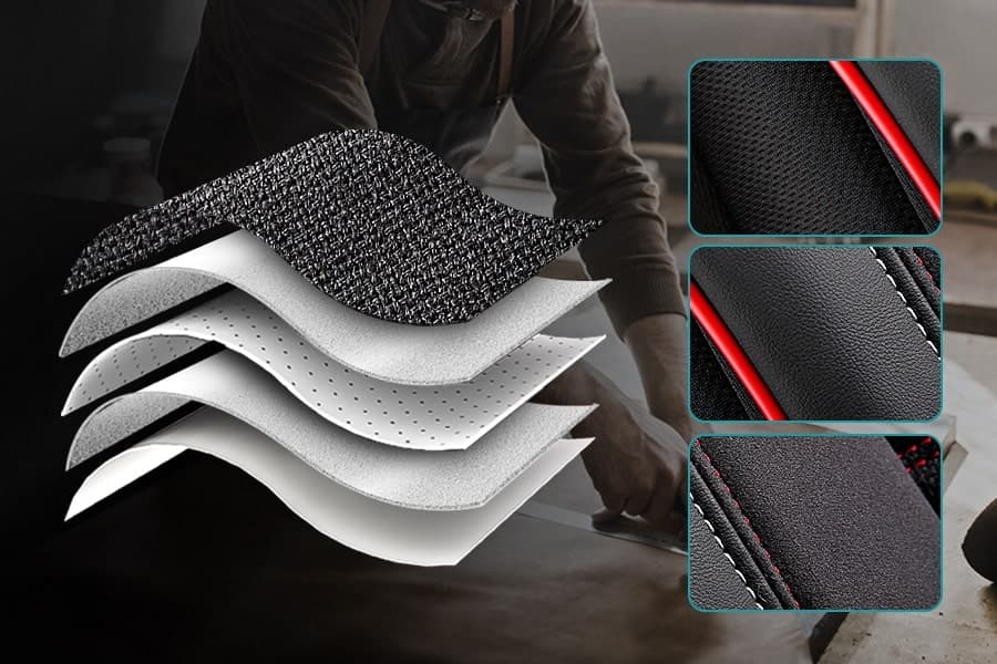 Autostoelhoezen voor Audi A4 B5 | Complete set of voorstoelen set | AID Serie 9