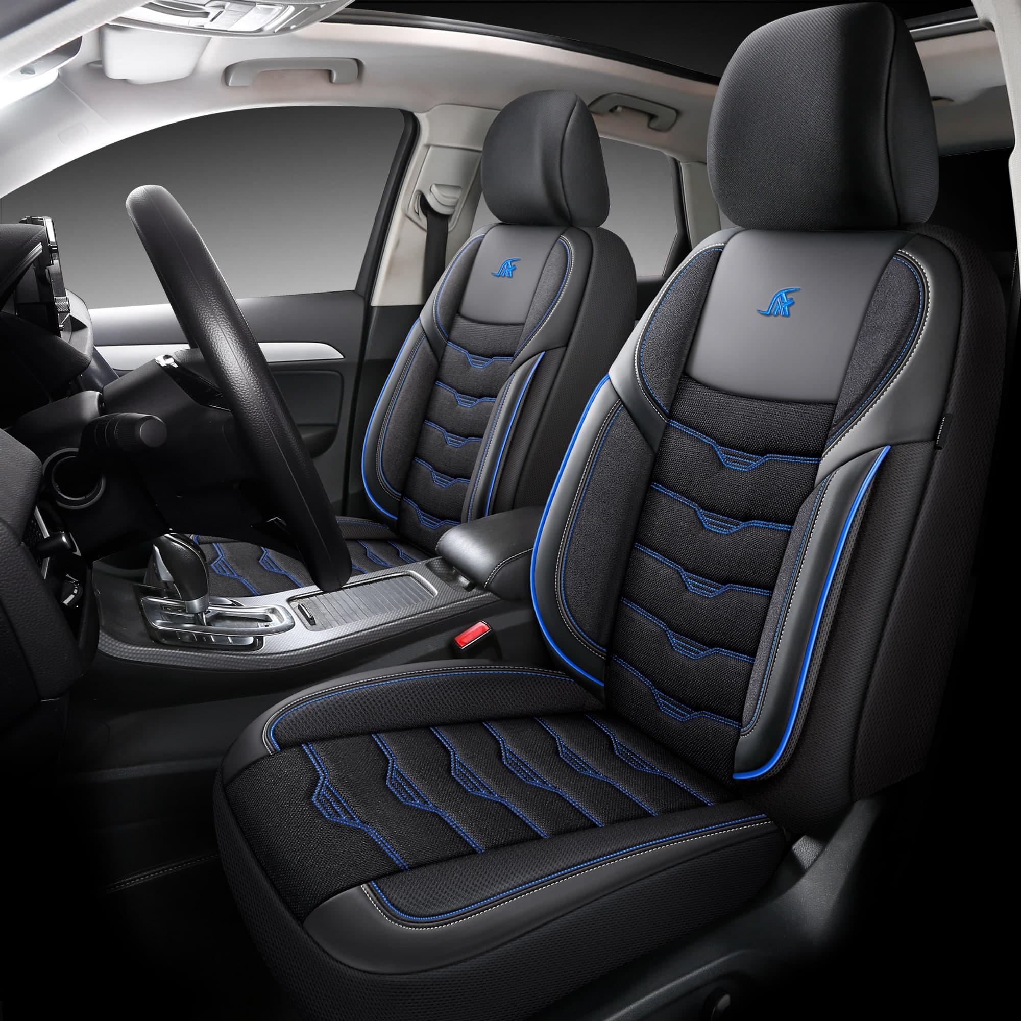 Autostoelhoezen voor Subaru Outback 4 | Complete set of voorstoelen set | AID Serie 12
